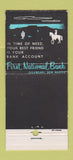 Matchbook Cover - First National Bank Tucumcari NM 30 Stick