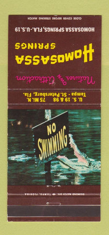 Matchbook Cover - Homosassa Springs FL  30 Strike