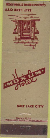 Matchbook Cover - Moxum Hotel Salt Lake City UT