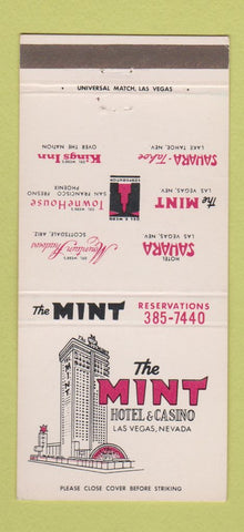 Matchbook Cover - Mint Hotel Casino Las Vegas NV 30 Strike