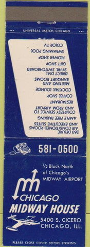 Matchbook Cover - Chicago Midway House IL