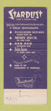 Matchbook Cover - Stardust Hotel Casino Las Vegas NV girlie 30 Strike