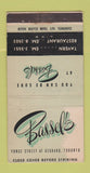 Matchbook Cover - Bassel's Restaurant Tavern Toronto ON WEAR 30 Strike