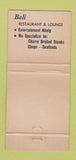 Matchbook Cover - Bali Restaurant Lounge Daytona Beach FL 30 Strike