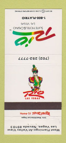 Matchbook Cover - Rio Hotel Casino Las Vegas NV girlie 30 Strike