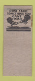 Matchbook Cover - Gitter's Tavern Milwaukee WI pinup WEAR BOBTAIL