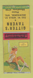 Matchbook Cover - Gitter's Tavern Milwaukee WI pinup  BOBTAIL