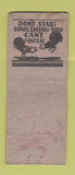Matchbook Cover - Gitter's Tavern Milwaukee WI pinup  BOBTAIL