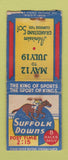 Matchbook Cover - Suffolk Downs Horseracing WEAR BOBTAIL