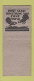 Matchbook Cover - Gitter's Tavern Milwaukee WI pinup  BOBTAIL