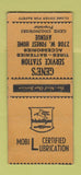 Matchbook Cover - Gene's Mobil oil gas Milwaukee WI BOBTAIL