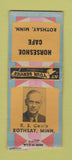 Matchbook Cover - Horseshoe Cafe Rothsay MN BOBTAIL