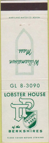 Matchbook Cover - Lobster House Williamstown MA