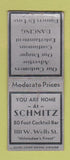 Matchbook Cover - Schmitz Milwaukee WI WEAR BOBTAIL