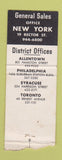 Matchbook Cover - Lehigh Valley Coal  WEAR BOBTAIL
