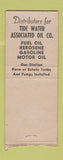 Matchbook Cover - Geo Hall Timken Oil Burners oil gas Brewster MA? BOBTAIL