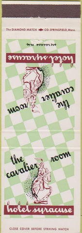 Matchbook Cover - Hotel Syracuse NY