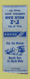 Matchbook Cover - F2 Milk Bar Sheffield MA WORN BOBTAIL