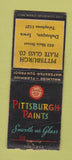 Matchbook Cover - Pittsburgh Paints Plate Glass Dubuque IA WEAR BOBTAIL