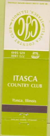 Matchbook Cover - Itasca Country Club IL