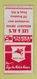 Matchbook Cover - Mobil oil gas Fargo ND BOBTAIL