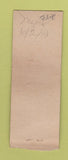 Matchbook Cover - Hawaiian Night Blooming Cereus Honolulu Hawaii WEAR BOBTAIL
