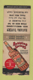 Matchbook Cover Bubbling Springs Whiskey Havana Tavern San Francisco CA BOBTAIL
