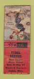 Matchbook Cover - Tydol oil gas Osakis MN WORN BOBTAIL