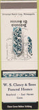 Matchbook Cover - Clancy Sons Funeral Home Branford East Haven CT