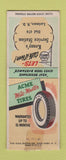 Matchbook Cover - Acme Tires Cities oil gas Kenny's Larimore ND WORN BOBTAIL
