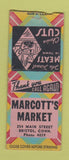 Matchbook Cover - Marcott's Market Bristol CT WEAR BOBTAIL