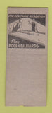 Matchbook Cover - Vliet Street Billards  WEAR BOBTAIL