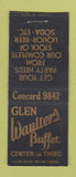 Matchbook Cover - Glen Waulter's Buffet BOBTAIL