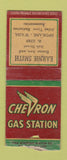 Matchbook Cover - Chevron oil gas Earnie Smith Spokane WA WORN BOBTAIL