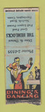 Matchbook Cover - The Hemlocks Torrington CT WORN BOBTAIL