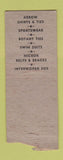 Matchbook Cover - Louis Geller Haberdasher New York City BOBTAIL