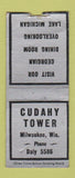 Matchbook Cover - Cudahy Tower Milwaukee WI WEAR BOBTAIL