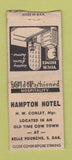 Matchbook Cover - Hampton Hotel Belle Fourche SD BOBTAIL