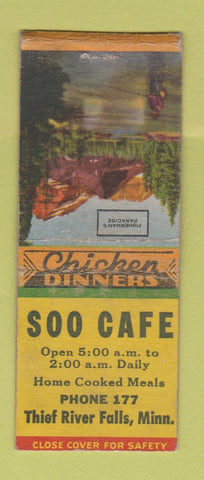 Matchbook Cover - Soo Cafe Thief River Falls MN BOBTAIL