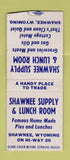 Matchbook Cover - Shawnee Supply Lunch Room WY BOBTAIL