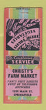 Matchbook Cover - Christy's Farm Market Springfield BOBTAIL