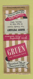 Matchbook Cover - Gruen Watches Harry Potasky Jewelry Dayton OH BOBTAIL