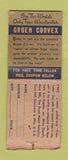 Matchbook Cover - Gruen Watches Harry Potasky Jewelry Dayton OH BOBTAIL