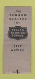 Matchbook Cover - Texaco oil gas Don's Fargo ND WEAR BOBTAIL