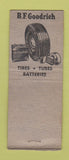 Matchbook Cover - BF Goodrich Tires Warren MN low phone # BOBTAIL