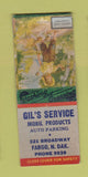 Matchbook Cover - Gil's Mobil oil gas Fargo ND  BOBTAIL