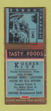 Matchbook Cover - Korner Klub BOBTAIL