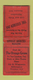 Matchbook Cover - Orange Grove Milwaukee WI Steuben Inn WEAR BOBTAIL