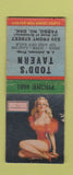 Matchbook Cover - Todd's Tavern Fargo ND pinup WEAR BOBTAIL