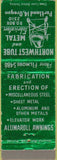 Matchbook Cover - Northwest Tube Metal Portland OR
